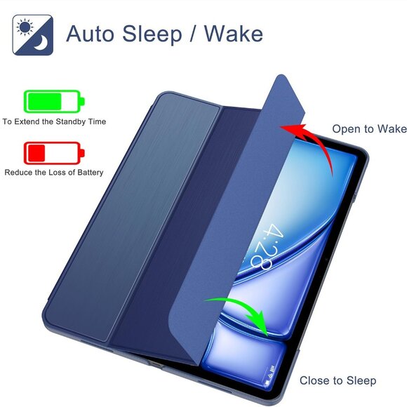 SOKE Protective Case for iPad Air iPad Pro Navy Blue NEW - Picture 6 of 9